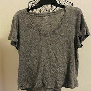 Madewell Gray Relaxed Short Sleeve L Shirt